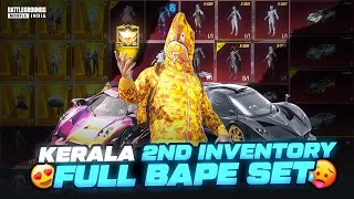 Kerala 2nd Yellow bape Premium Inventory 🥵  Pochinki Vlogs [upl. by Aihsekyw]