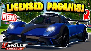 NEW Licensed Paganis Update In Vehicle Legends [upl. by Coussoule]