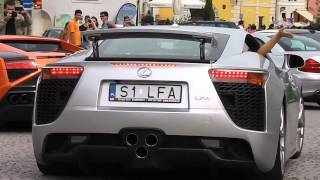 Lexus LFA Sound  CRAZY Revs [upl. by Sabas]