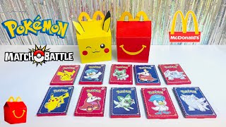 McDonald’s POKÉMON Match Battle Happy Meal Collection Complete Set Sept 2023 💛 [upl. by Nobe]