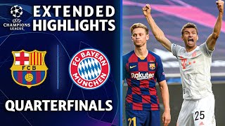 Barcelona vs Bayern Munich  Champions League Quarterfinal Highlights  UCL on CBS Sports [upl. by Micco385]