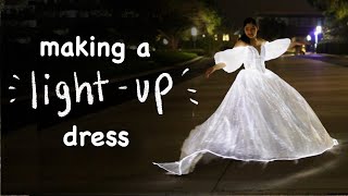 Making a Fiber Optics Dress that lights up [upl. by Nomyt271]