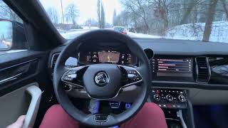 SKODA Kodiaq 2023  KLR module Travel Assist hands off  part 2 [upl. by Ynetsed]