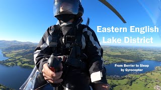 Gyrocopter through the Eastern English Lake District [upl. by Anirahc]