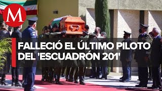 Rinden honores fúnebres a veterano Carlos Garduño último piloto del Escuadrón 201 [upl. by Nohtahoj871]