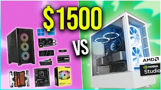 Gaming PC Build VS Prebuilt  1500 Budget 💸 [upl. by Amilb]