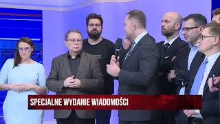 Wiadomości na antenie TV Republika Tulicki o trwającym ataku To nawet nie są standardy białoruskie [upl. by Eivlys]