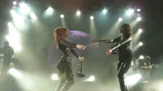 Lindsey Stirling and Lzzy Hale Live HD  Shatter Me Los Angeles 15 May 2014 [upl. by Hsetih]