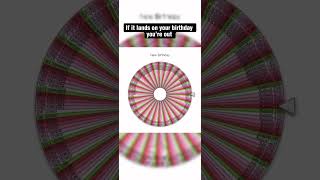 If it lands on your birthday you’re out shorts viral awesome how cool birthday wheels funny [upl. by Idmann28]