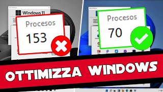 IL METODO SEGRETO PER RIDURRE I PROCESSI DI WINDOWS e MASSIMIZZARNE LE PRESTAZIONI🔥📈 [upl. by Elocel883]