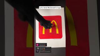 McDonalds LOGO CHANGED🤫 shorts art creative [upl. by Darton]