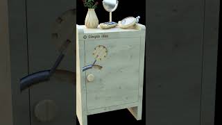 Nightstand cabinet safe with secret lock [upl. by Eillil]