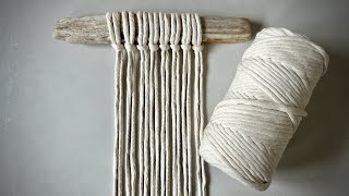 Macrame  Simple Macrame Wall Hanging  Macrame Tutorial [upl. by Alcock573]