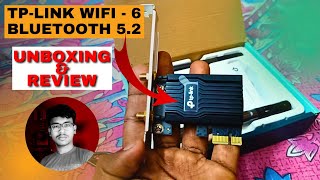 TP Link WIFI 6 amp BLUETOOTH 52 PCI Card Unboxing Setup And Review Hindi  TP Link Wifi PCI Card [upl. by Joyce35]