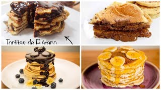 4 Recetas de Tortitas fáciles y caseras [upl. by Lenehc]