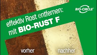 Rost entfernen  Rostentferner BIORUST F  BioCircle [upl. by Bachman]