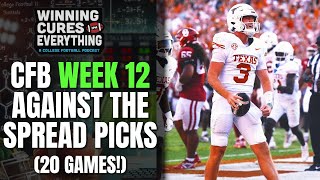 College Football Week 12 Picks Against the Spread [upl. by Ahseyk380]