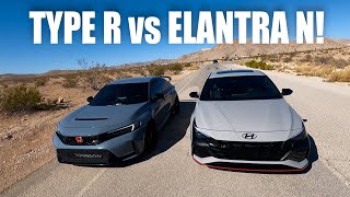 2023 FL5 Civic Type R vs 2022 Elantra N DCT RACE [upl. by Anrehs]