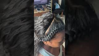 HalfUp HalfDown Weave Style  StepbyStep 💇‍♀️ [upl. by Harlin]