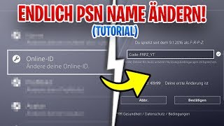 😍 ENDLICH PSN NAMEN ÄNDERN SO FUNKTIONIERT ES TUTORIAL [upl. by Mikah955]