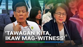 Duterte invites Castro to witness a murder Ayoko maging katulad mo she answers [upl. by Kire]