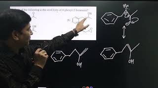 Which of the following is the enol form of 4 phenyl 2 butanone [upl. by Brenner]