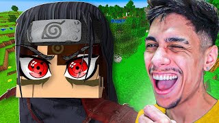 SENJUU COM SHARINGAN da NARUTO 5D 𝗡𝗢 Minecraft Pocket Edition  Naruto 5D Guerra EP 2 ‹ Ine › [upl. by Atelra]