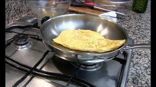 Tortilla Francesa en Acero Inoxidable [upl. by Blackmun]