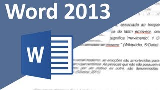 Word 2013  Dica  Como fazer referencias bibliograficas no Word [upl. by Nylarac]