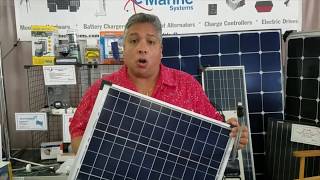 Miami Boat Show 2018 Solar Fishing Pole 30W  e Marine Systems [upl. by Adhamh]