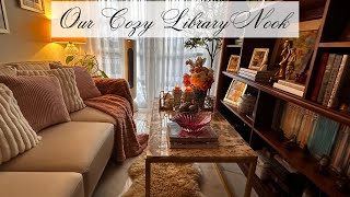 Making Our Library Nook Cozy  Fall 2024 [upl. by Obeded525]