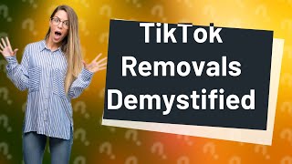 Why are all my TikTok videos getting removed [upl. by Kwon]