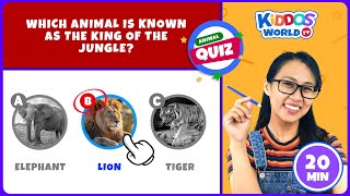 20 Animal Quiz with Miss V  Learn About Animals and Fun Facts for Kids  Animals Trivia [upl. by Wager38]