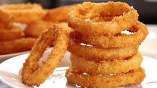 Homemade Onion Rings  Super Crispy Easy and Delicious [upl. by Aneert10]