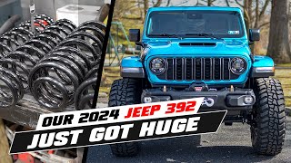 The BEST Lift KIt amp Wheels  Tires for our 2024 Jeep Wrangler 392 [upl. by Dunkin]