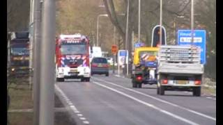 bewerkte versie brandweer Velsen prio 1 onderweg naar ABM Haarlem bijgeplakte sirene [upl. by Trevorr]