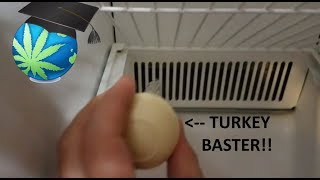 Fix A Clogged Fridge Defrost Drain WITHOUT Opening Panels  How To [upl. by Nivek383]