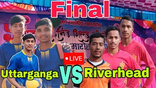 Final Uttarganga VS Riverhead Burtibang volleyball live2080 Dhorpatan volleyball Baglung [upl. by Onileba]