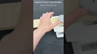 Reaction Force Experiment education physics engineering [upl. by Carrel]