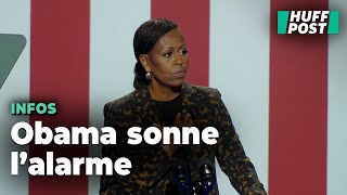 Michelle Obama hausse le ton en meeting pour Kamala Harris à quelques jours du scrutin [upl. by Bluma314]