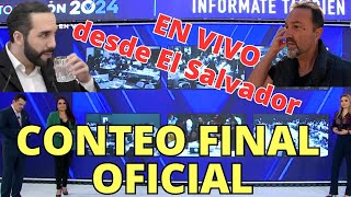 ÚLTIMA HORA  HISTÓRICO  Conteo final de votos de DIPUTADOS  ELECCIONES EL SALVADOR 2024 [upl. by Dloreh]