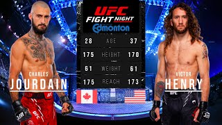 CHARLES JOURDAIN vs VICTOR HENRY FULL FIGHT UFC EDMONTON [upl. by Joly]