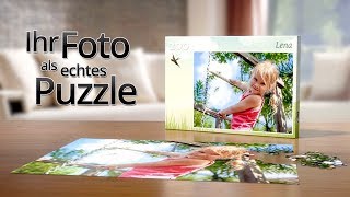 Ein Foto zum Fotopuzzle machen So einfach gehts bei fotopuzzlede [upl. by Yesac]