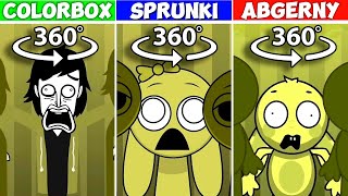 360° VR ALL Incredibox MUSTARD Versions  Colorbox VS Sprunki VS Abgerny Comparison [upl. by Llehsam]