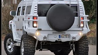 Hummer H2 Minotaurus Supercharger quotMONSTER TRUCKquot 6 inch Fabtech  38x1550x20 Rockstar [upl. by Elsey423]