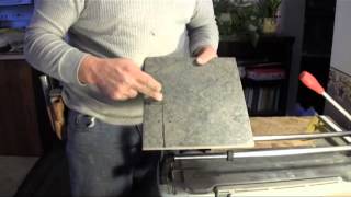 How To Cut Porcelain Tileusing a tile cutter [upl. by Erasmo]