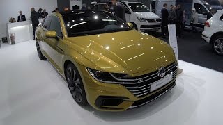 VW VOLKSWAGEN ARTEON R LINE  NEW MODEL 2017  WALKAROUND  INTERIOR  KURKUM YELLOW COLOUR [upl. by Corabel]