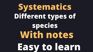 Different types of species urdu hindiMsc BsNCRTneetbscGATEppscNTS CSIR [upl. by Baecher969]