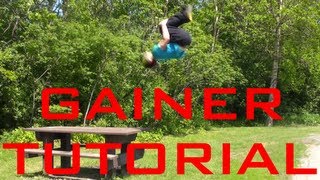 How to Parkour Standing Gainer Tutorial [upl. by Nnod]