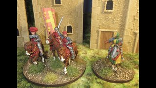 778 Italian Wars project 28mm Condottiere command painted and based [upl. by Malchy]